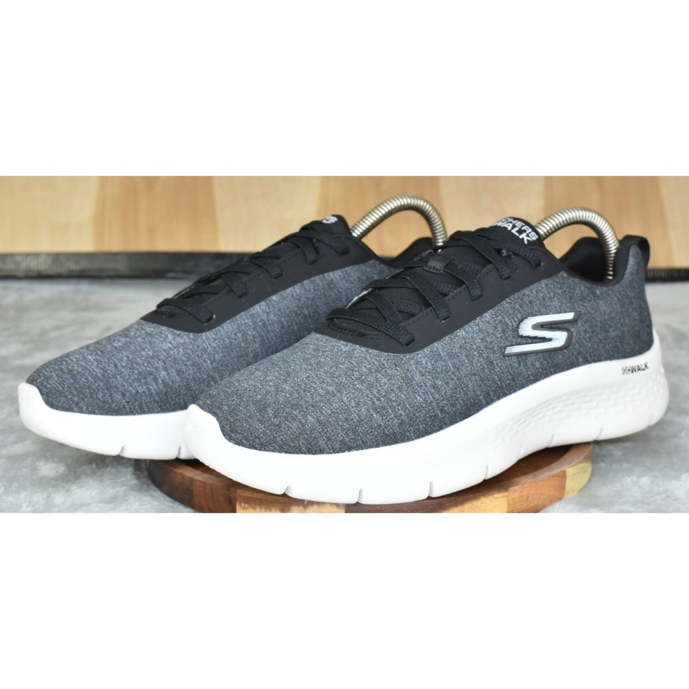 Skechers GOwalk Flex Dazzling Smile Women Shoes Size 8 W Heather Gray Sneakers
